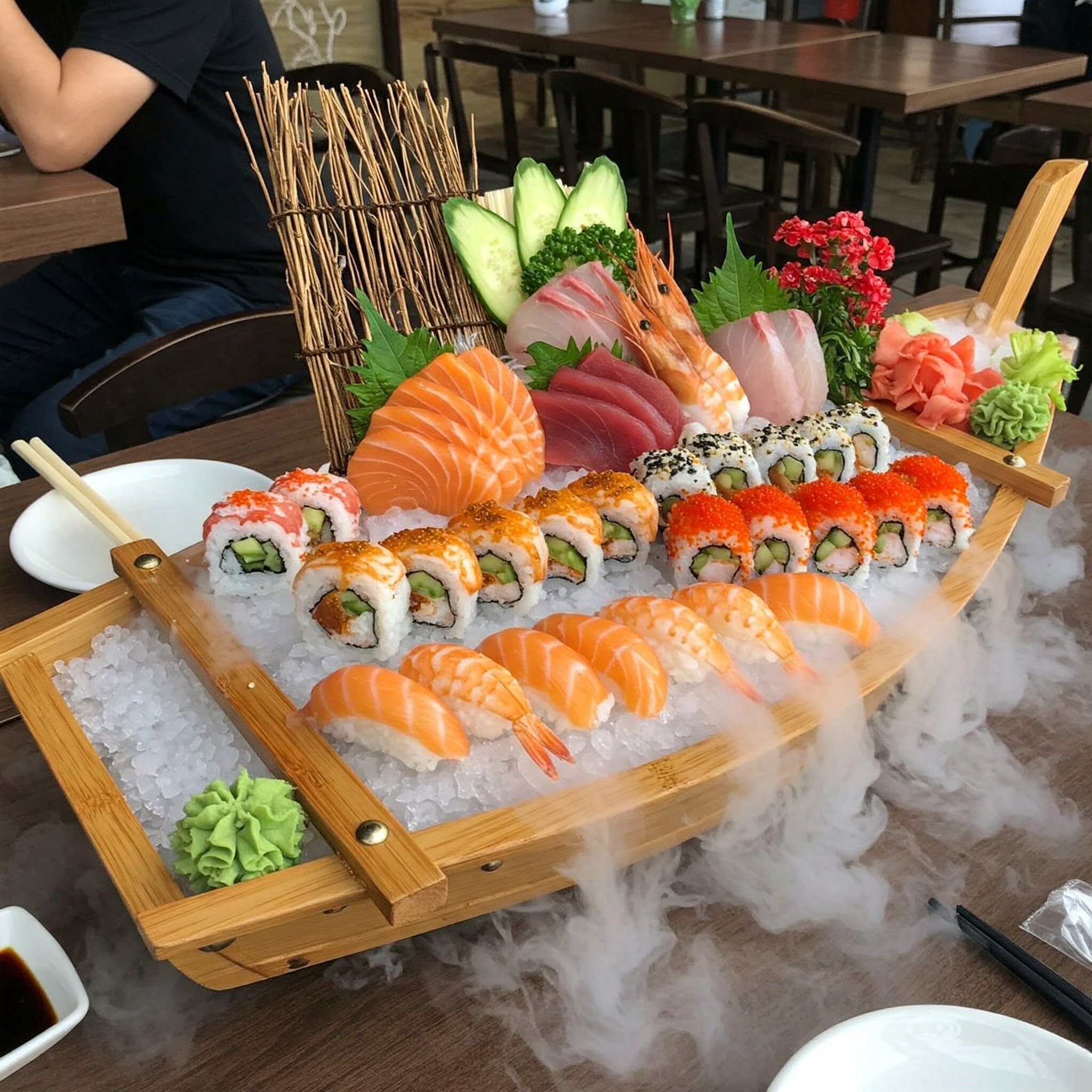 Ảnh món ăn Sushi tạo từ prompt trên