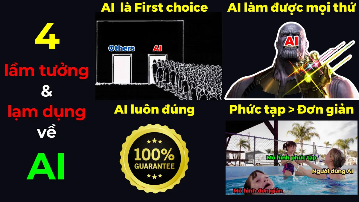 Những lầm tưởng phổ biến khi sử dụng AI